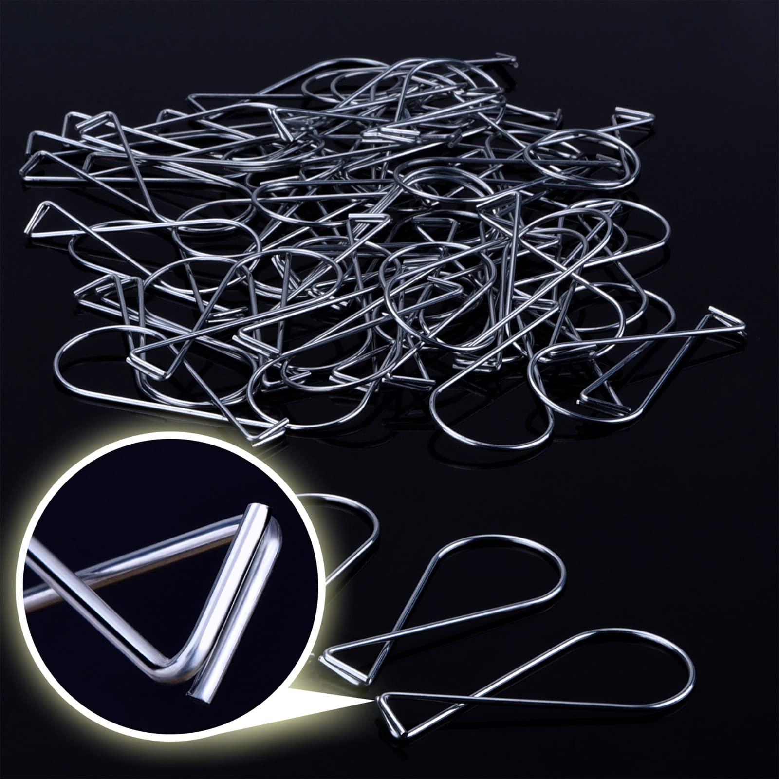 Outus 300 Packs Ceiling Hook Tile Hooks T-bar Clips Drop Ceiling Clips for Office, Classroom, Home and Wedding Decoration, Hanging Sign from Suspended Tile/Grid/Drop Ceilings