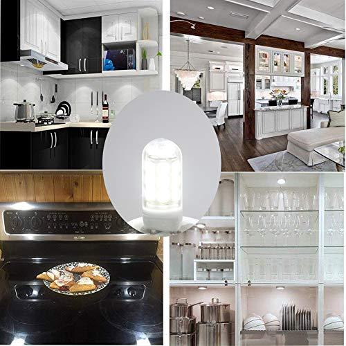 XRZT XRZT LED G8 Light Bulb GY8.6 Base Bulb Dimmable 3W Led 120V 20W 35W Halogen Replacement Bulb for Under Counter Kitchen Lighting, Under-Cabinet Light, Puck Light 5-Pack (Daylight White)