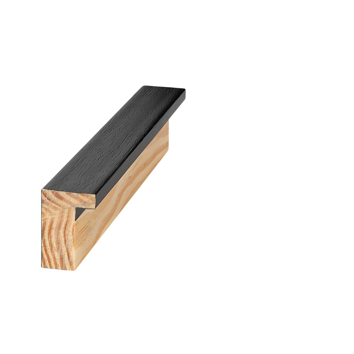 ArtToFrames ArtToFrames 11x15 Inch Black Picture Frame, This 1.00 Inch Custom Wood Poster Frame is Black - Comes with Regular Glass and Corrugated Backing (2WOM5139-11x15)