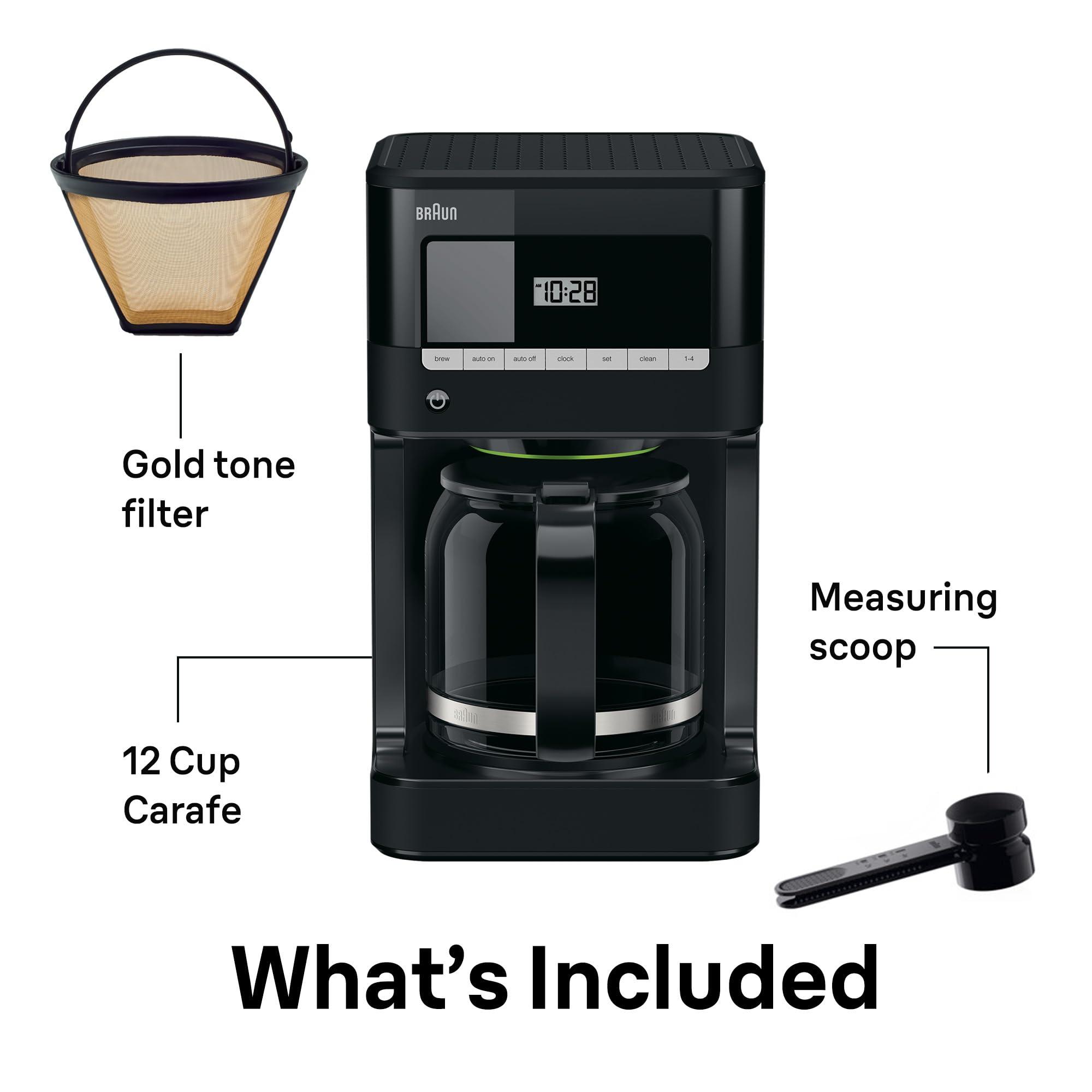 Braun Braun Brew Sense 12 cup Drip Coffee Maker, Black, KF7000BK