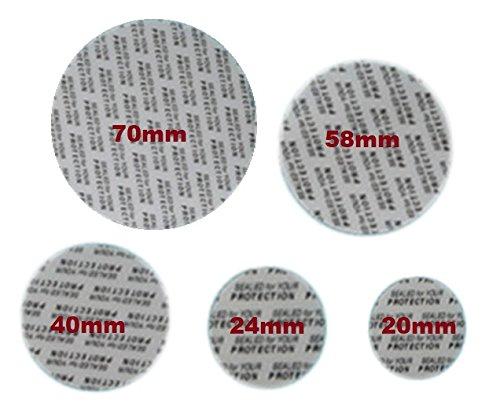 Rewarding Essentials by SanDaveVA Rewarding Essentials 70 mm Pressure Sensitive PS Foam Cap Liners Tamper Seal Cap Liner Sealed for your Protection (25)