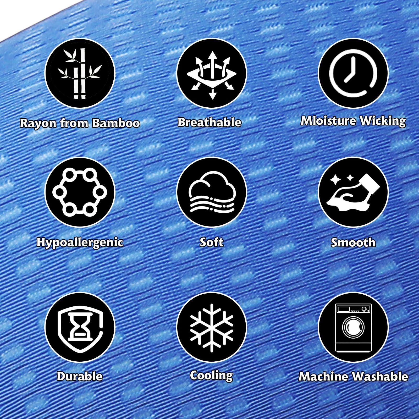 Gjinxi Neck Pillow Replacement Cover Travel U Neck Pillow Case Cover Travel Neck Pillow Cover Pillow, 13.39 U Shaped Neck Pillow Washable Cover, Airplane Pillow Cover (Only Pillow Covers, no Filler)(Blue)