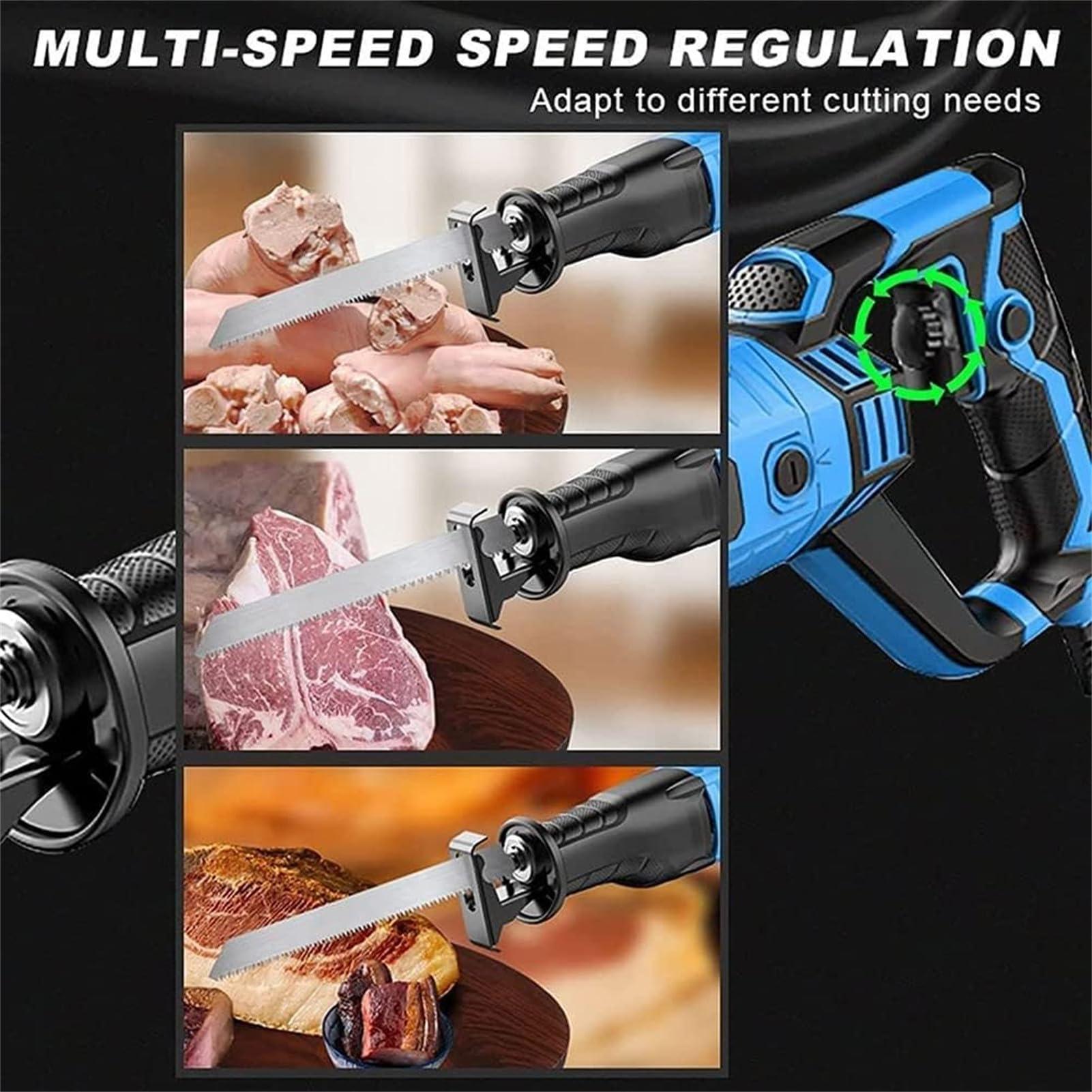 COMAAM 1300W Electric Bone Saw Machine, Butcher Cutting Machine with Bandsaw,Electric Hand Saw Meat Cutter for Restaurant Cutting Fish Pig\'s Hoof Beef