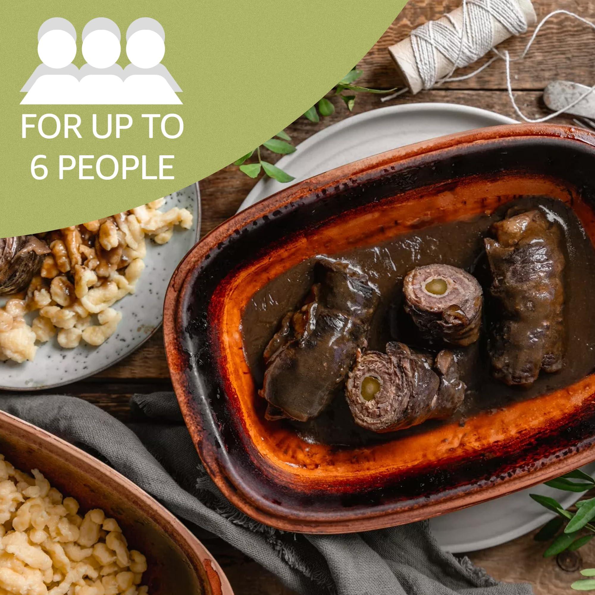 Romertopf Rmertopf 11305 Clay Roaster | Non-Stick Dutch Oven | Healthy Clay Pot Cooking | Clay Baker | Versatile Cooking Vessel - 4.2 Quart (4 Liters) For Up To 6 People