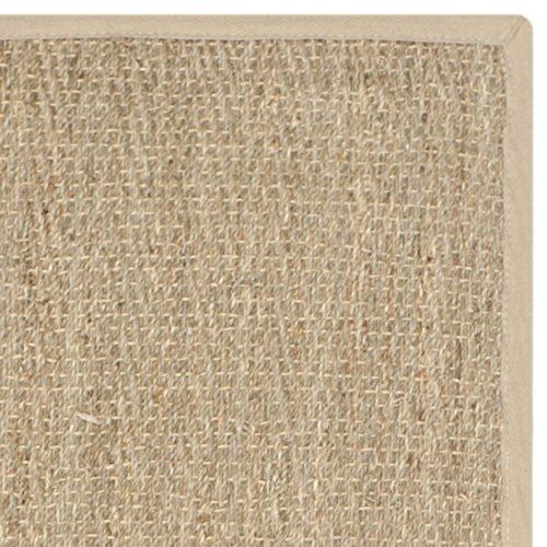 Safavieh SAFAVIEH Natural Fiber Collection Runner Rug - 2\'6\" x 8\', Natural & Beige, Border Herringbone Seagrass Design, Easy Care, Ideal for High Traffic Areas in Living Room, Bedroom (NF115A)