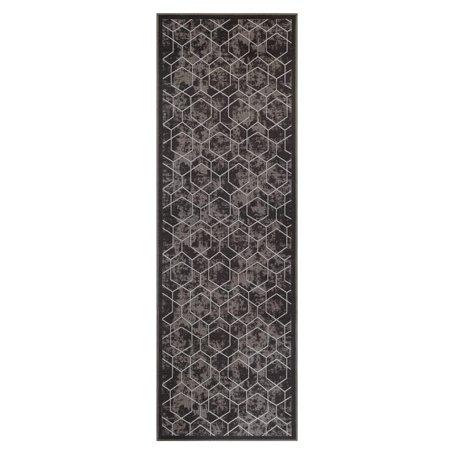 BY COCOON BY COCOON 2\'x8\' I Runner Rug| Carpet Runner Kitchen Runner Hallway Runner Runners Rugs for Hallway Non Slip (60 Cm x 244 Cm Grey Rug)