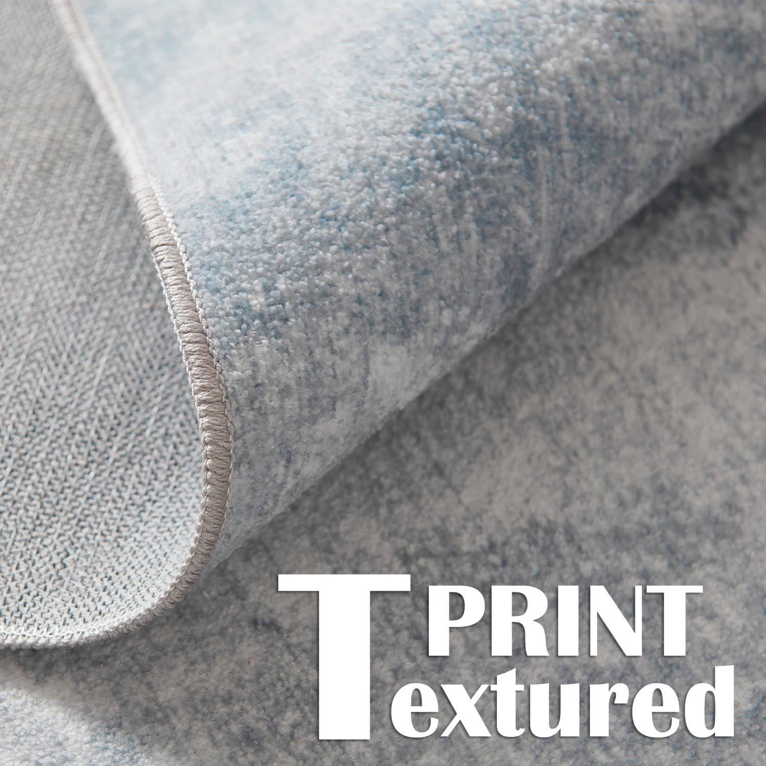 COLLACT COLLACT Hallway Runner Rug 2x7 Washable Rug Area Rug Modern Abstract Rug Indoor Contemporary Carpet Chenille Thin Rug Kitchen Grey Print Non Slip for Bathroom Bedroom Living Room