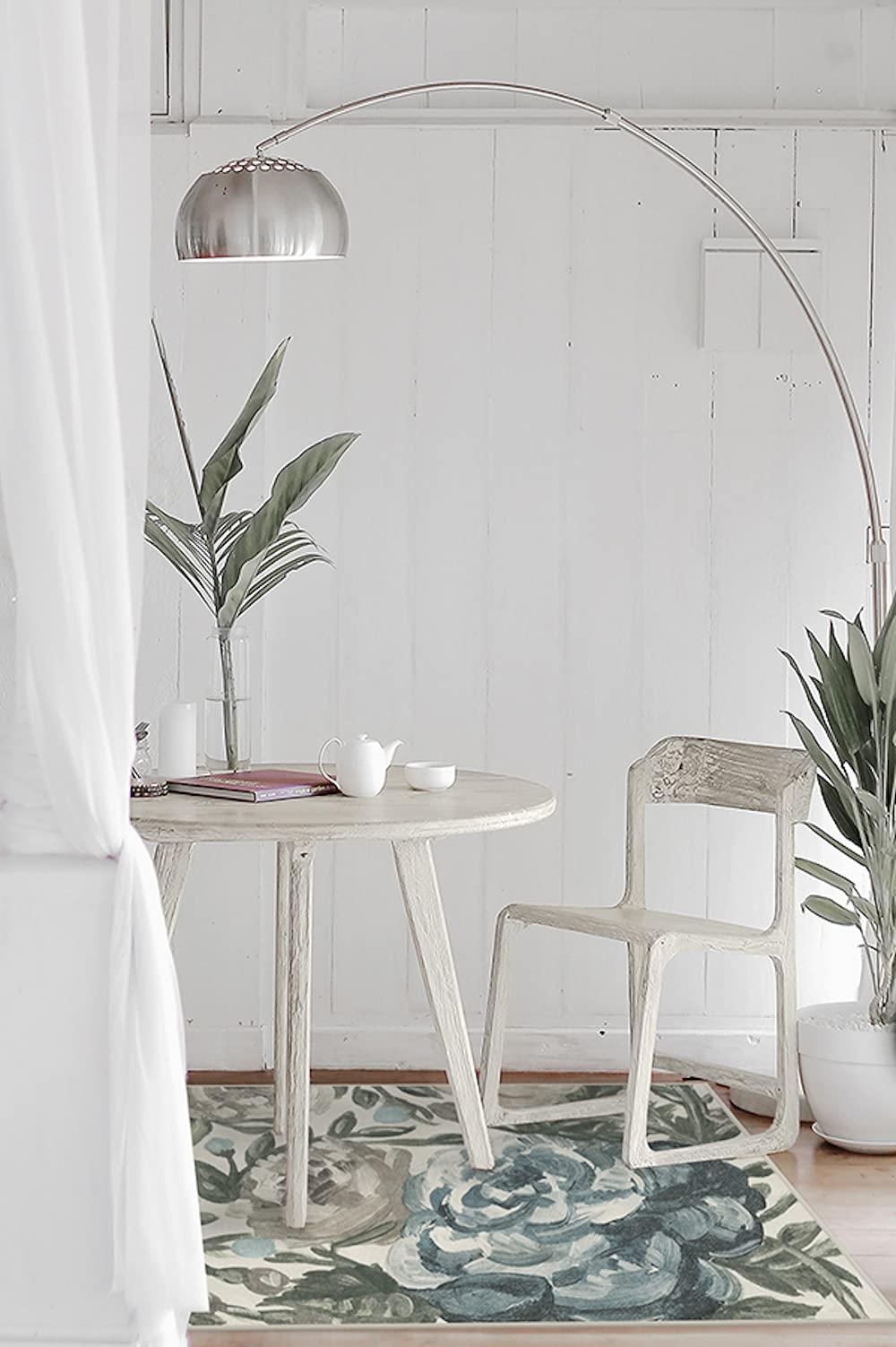 RUGGABLE Ruggable Washable 2x3 Area Rug, Camellia Jade, Premium Rugs for Living Room, Bedroom, Kitchen, Office, Classroom with Gripper Non Slip Pad