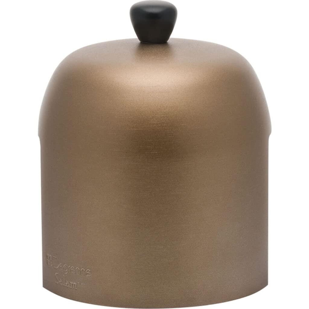 DEGRENNE Degrenne Salam Luxury French Tea Pot - Porcelain Teapot for Stovetop with Bronze Aluminum Cover, Ceramic Tea Kettle for Loose Tea, Removable Infuser, 6 Cup Capacity, 36oz - Black