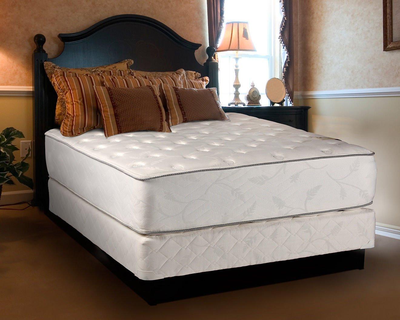 Dream Solutions USA Dream Solutions USA Exceptional Plush Double-Sided Mattress Set with Mattress Protector - Fully Assembled, Orthopedic, Great Back Support and Longlasting Comfort (Twin Size 39\"x75\"x12\")