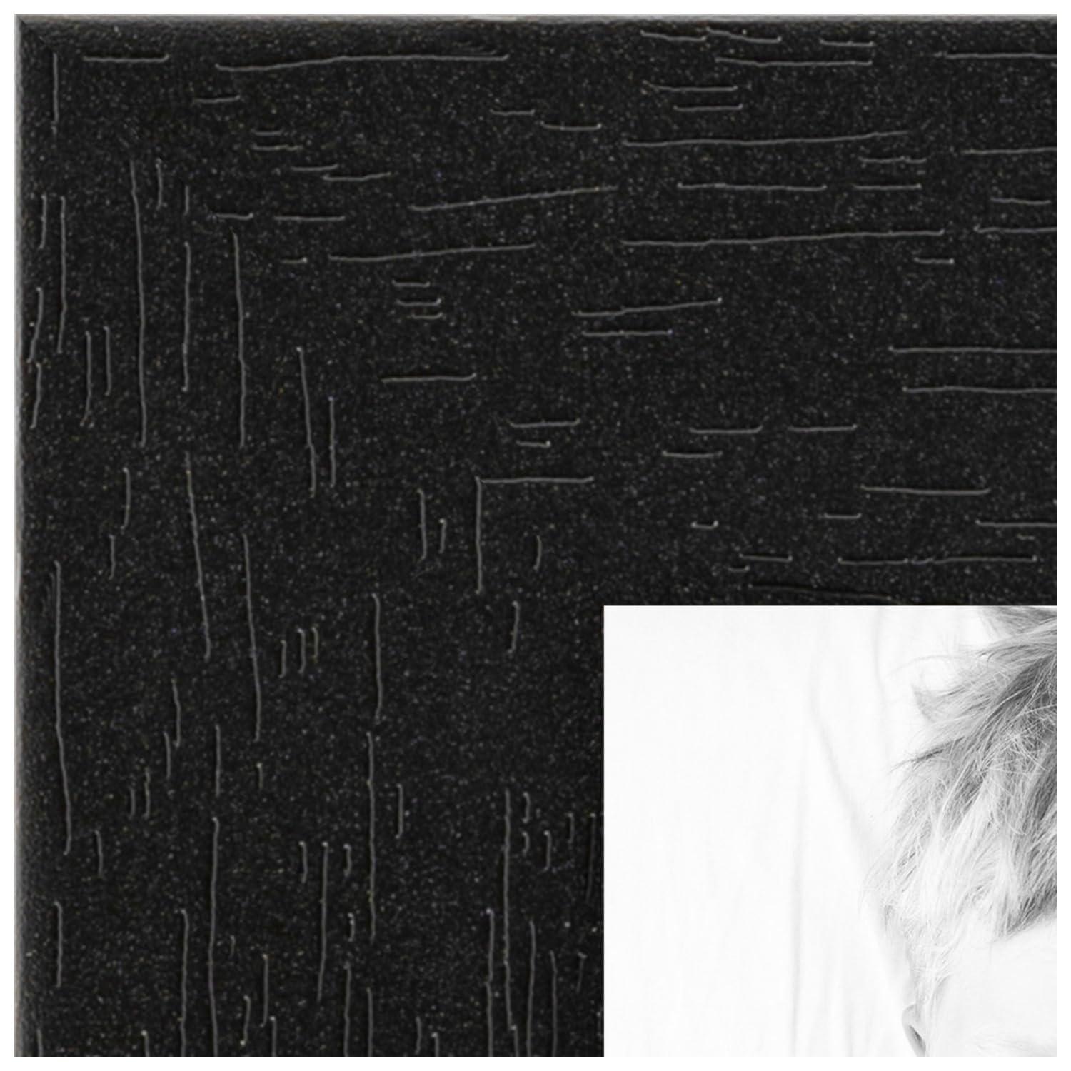 ArtToFrames ArtToFrames 13x20 Inch Black Picture Frame, This 1.00 Inch Custom Wood Poster Frame is Black - Comes with Regular Glass and Corrugated Backing (2WOM5141-13x20)