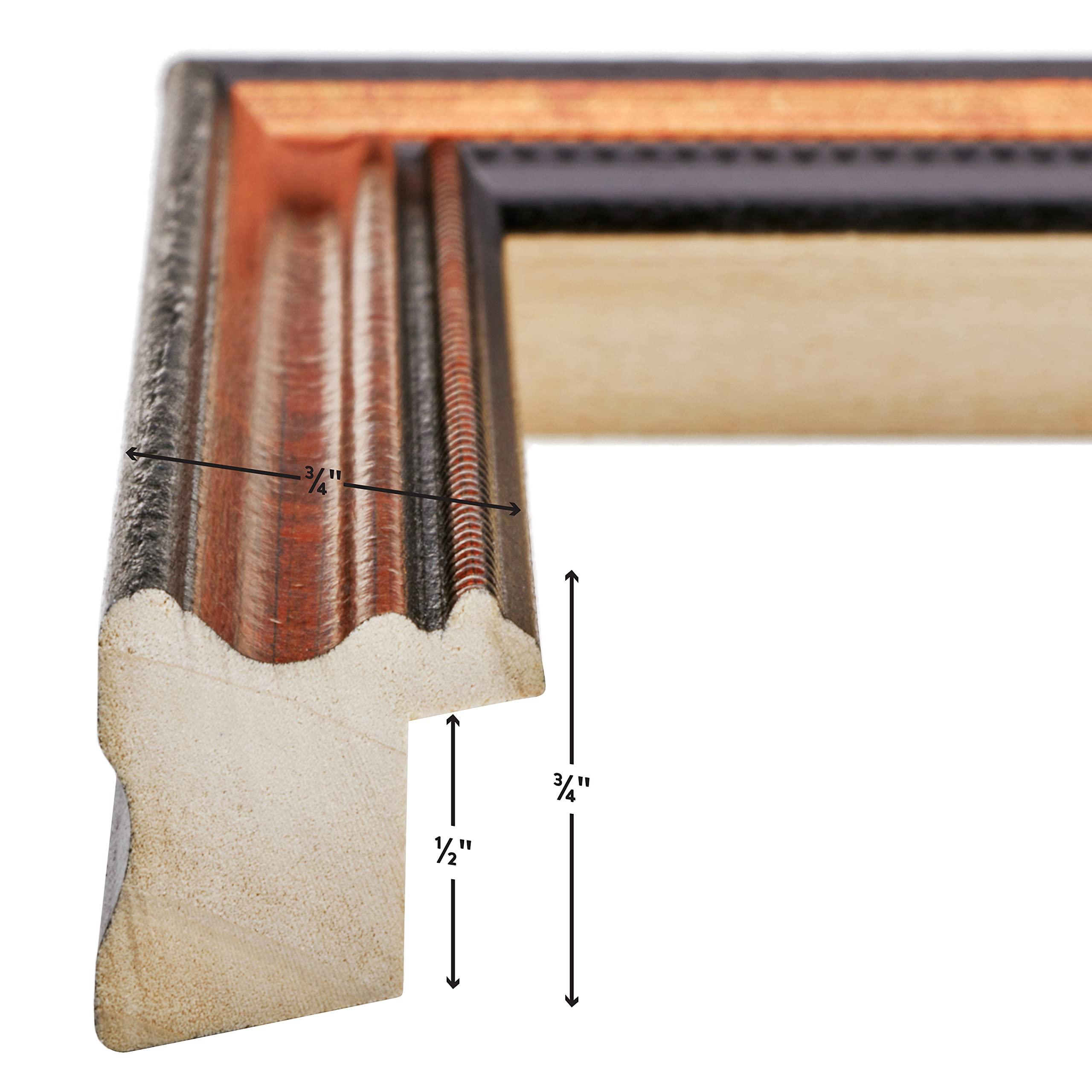 Craig Frames Craig Frames 314CU, Ornate Copper Picture Frame, 12 x 36 Inch, Set of 4