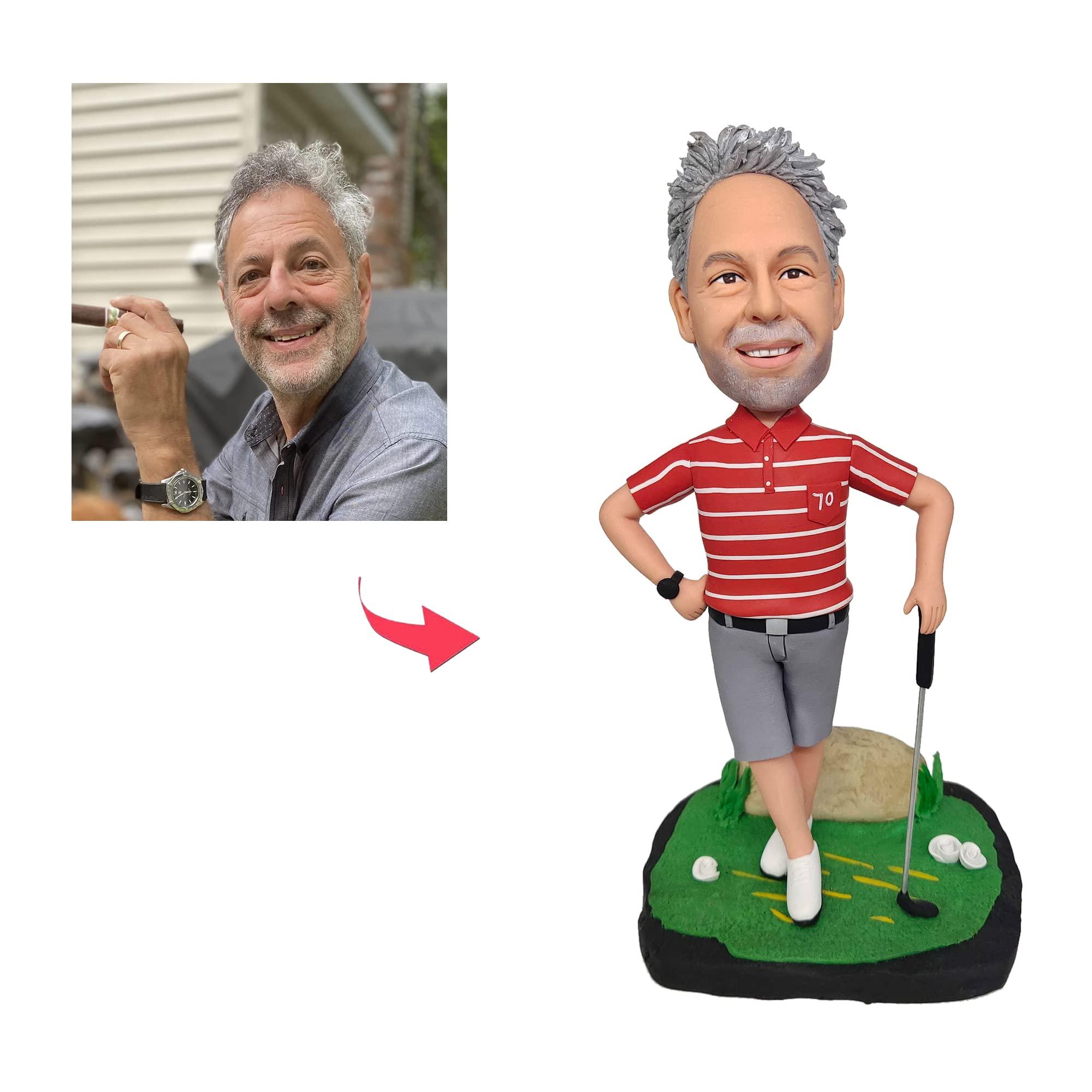 mydedor mydedor Custom Bobble-Heads Figurine Customized Doll, Male Dentist in Black Suit Custom Bobble Head, Bobble Head Figures Handmade Personalized Sculpture Gift for Men