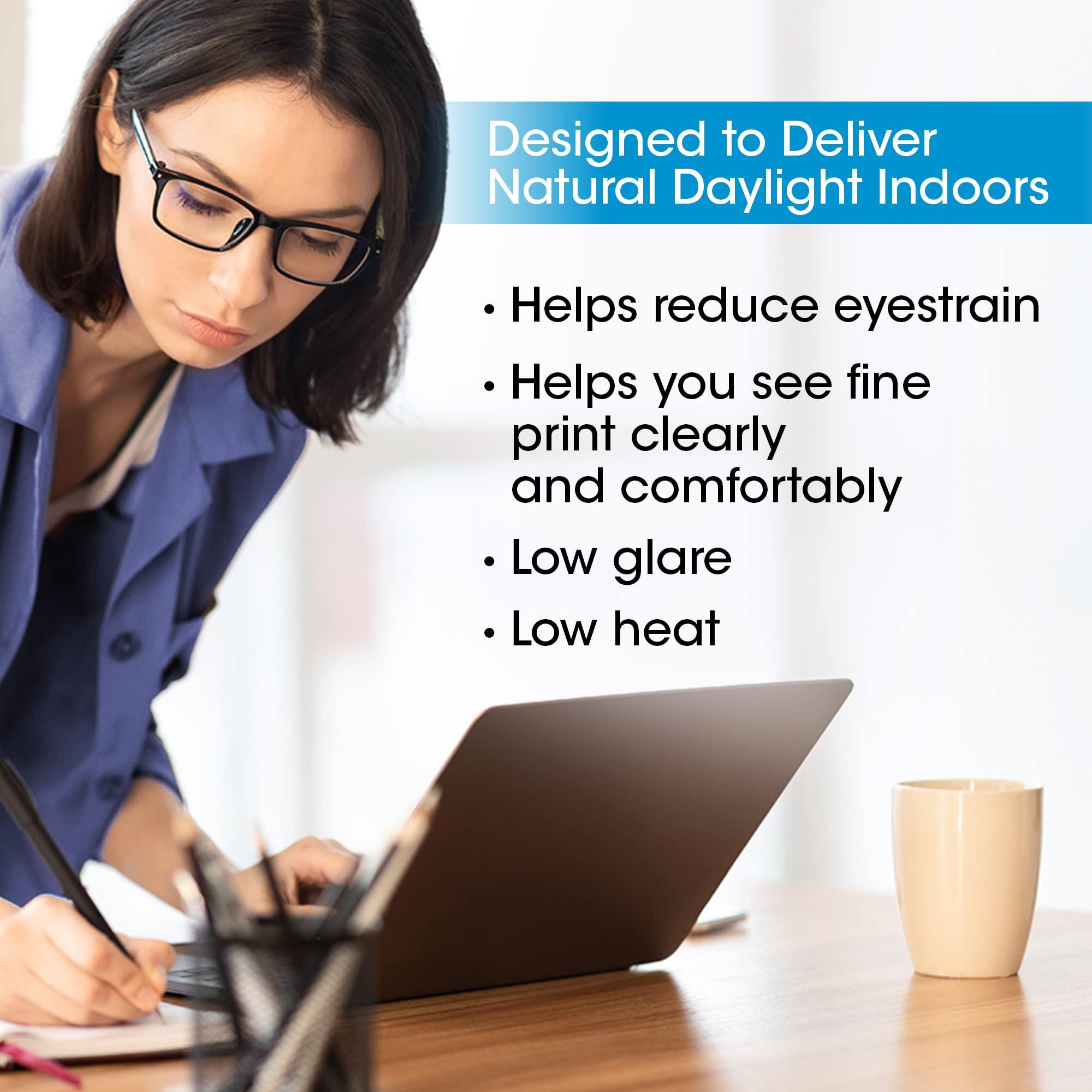 OttLite OttLite 15W Swirl Screw in Light Bulb - Compact Fluorescent Light Bulbs Replacement - Bright Natural Daylight for Bedroom, Living Room, Home Office, & Garage - Low Heat & Glare for Reduced Eyestrain