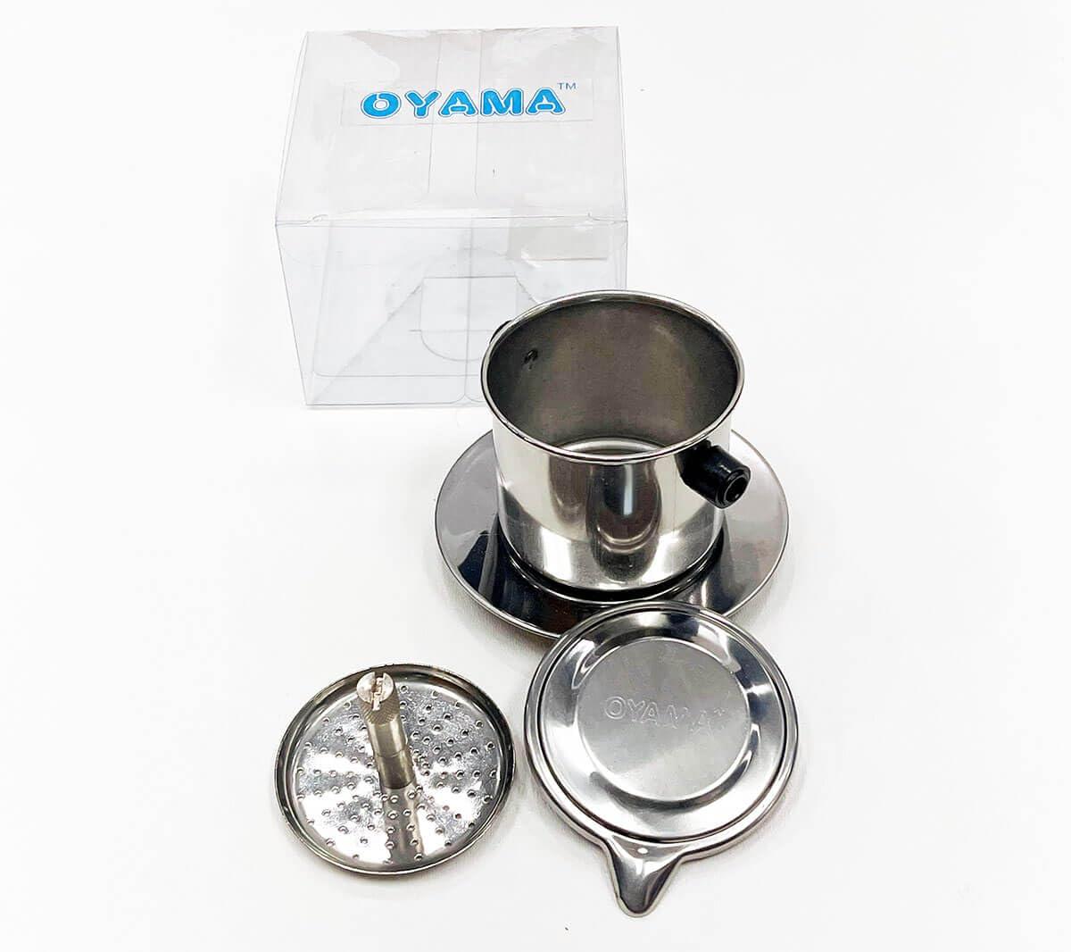 Oyama Vietnamese Coffee Filter | French Press Coffee Filter |Traditional Drip Coffee Reusable Inox Phin Filter Stainless Steel Cup Portable Coffee Maker Single-cup Serving For Camping Travel |Coffee Lover