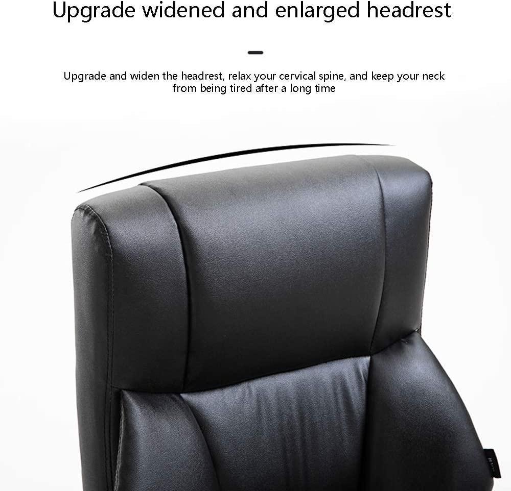 REMYS Office Chair Desk Chair Computer Chair Computer Chair Leather Desk Gaming Chair with Footrest Ergonomic Swivel Computer Desk Chair Height Adjustable Executive Office Chair Linkage Handrail with Movab