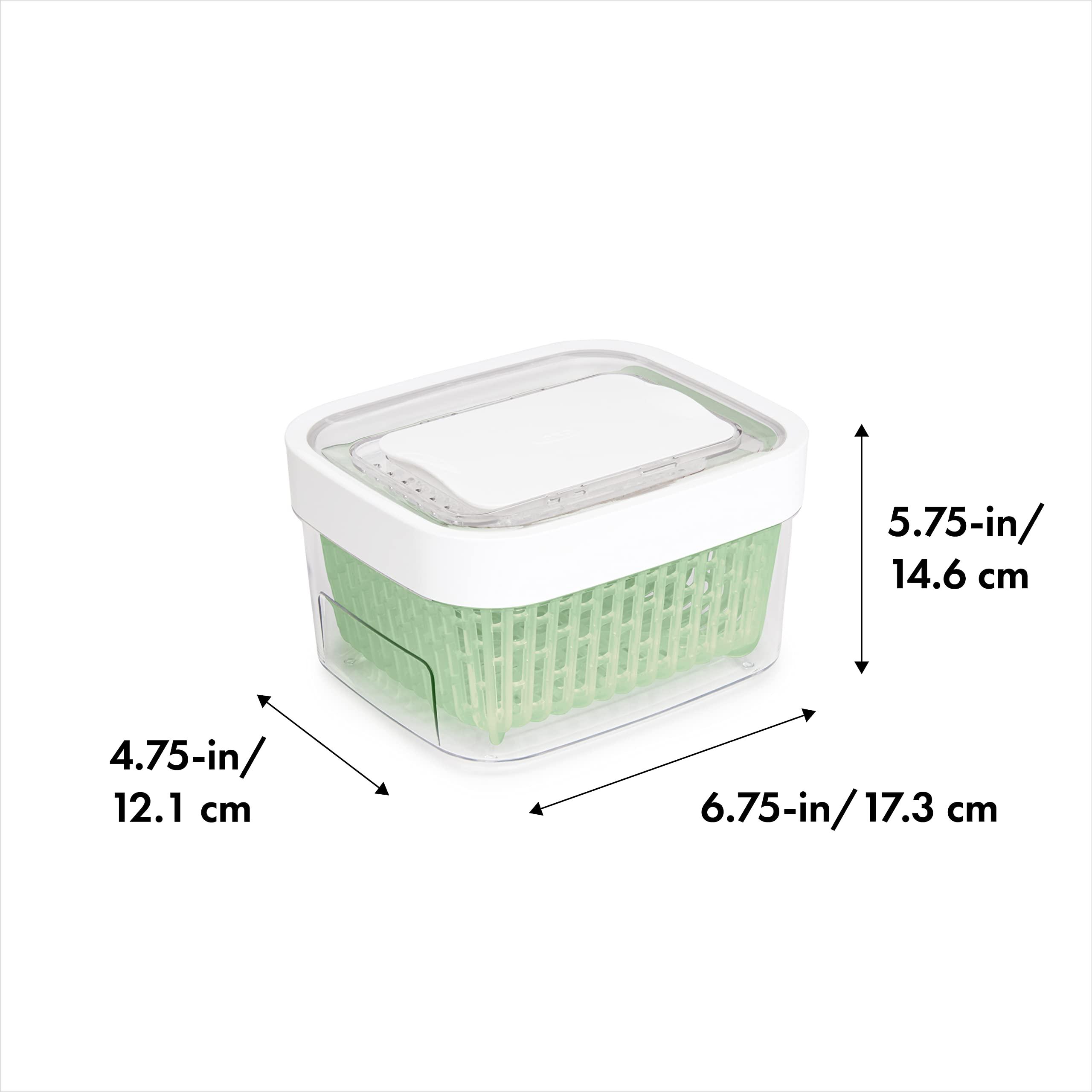 OXO OXO Good Grips GreenSaver Produce Keeper Bundle - 1.6 Quart and 4.3 Quart, White