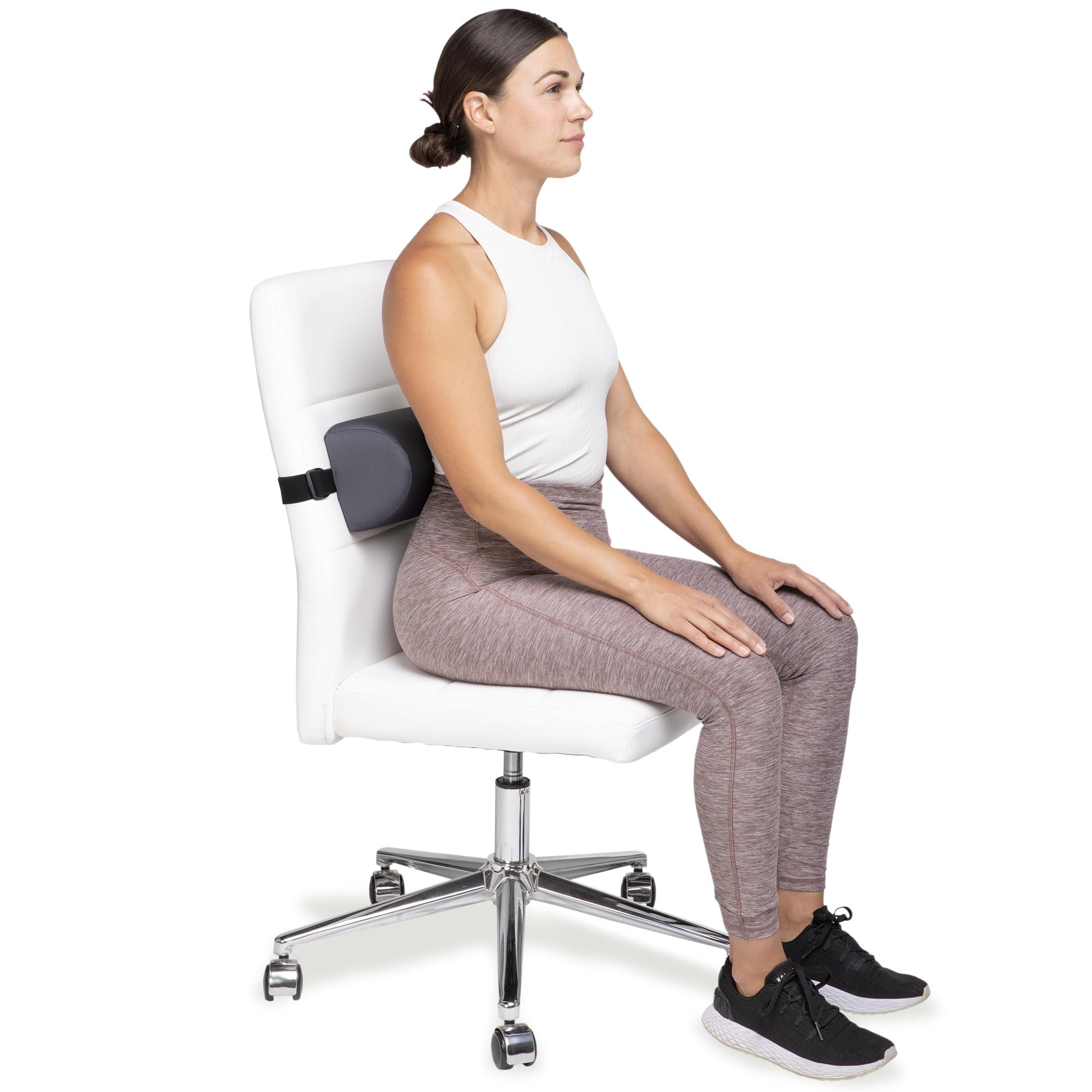 OPTP OPTP The Original McKenzie D-Section Lumbar Roll USA-Made Low Back Lumbar Support Pillow for Office, Back Pillow for Car and Travel. The Preferred Lumbar Pillow of Physical Therapists.