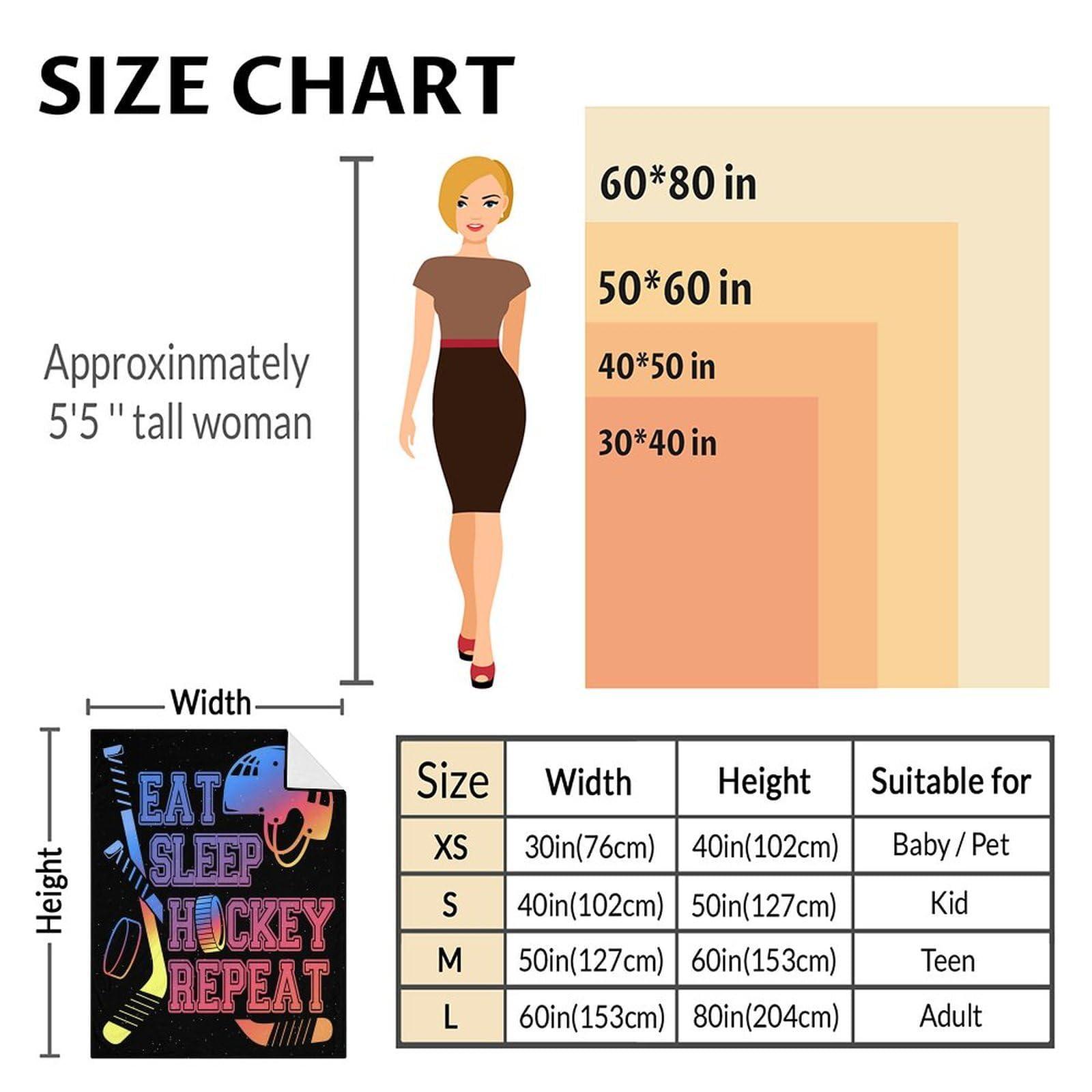 COOPASIA Hockey Blanket Gifts - 60\"x80\" Sports Throw Blanket for Boys Girls - Blue Soft Plush Blankets for Bed, Couch & Living Room