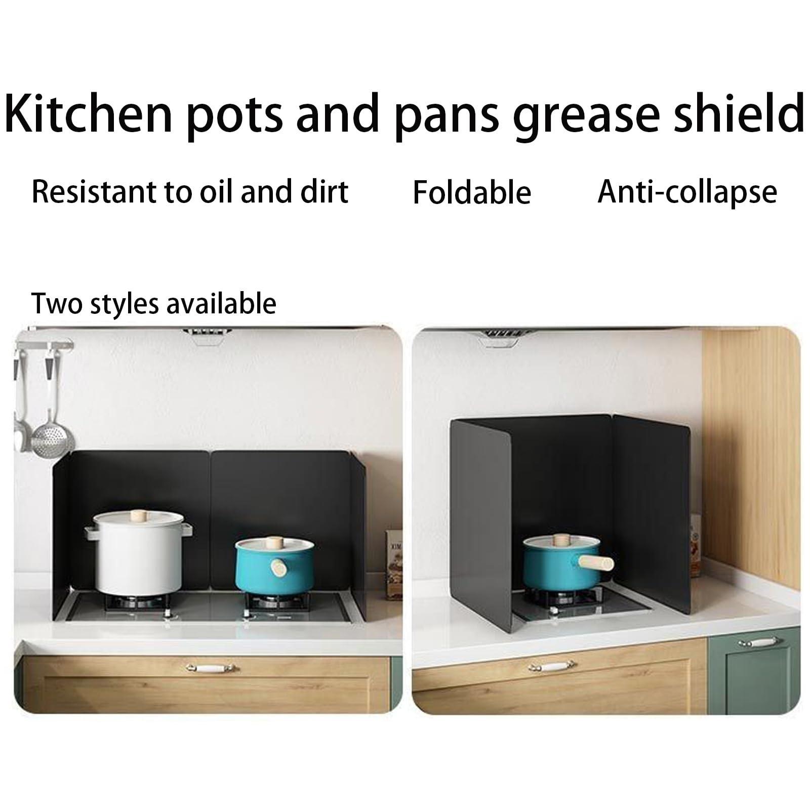 Hoiweqr Cooking Splash Guards, Folding Grease Splatter Screen, Grease Shield Nonstick Oil, Anti Splatter Shield, Frying Pan Splatter Guard, Backsplash Behind Stove, for Cooking and Frying ( Size : 50x50x50cm