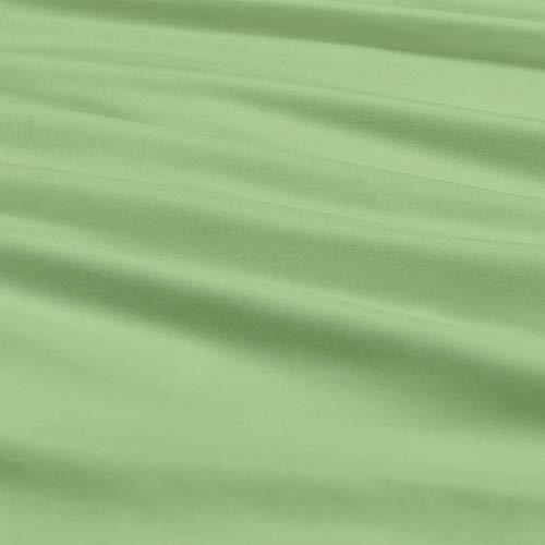 HOME STUFFS Sheet Set Cal King- 72x84 Bed Sheet Set Sage Solid 18 inch Deep Pocket 4 Piece Bed Sheet Set- Fitted Sheet, Flat Sheet & Pillow Luxurious Bedding Set