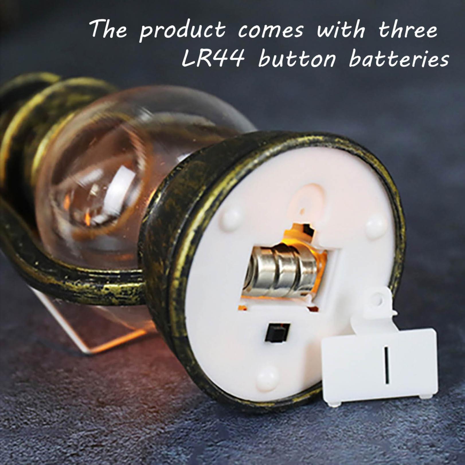 BLOWEST Vintage Lantern LED Decorative, Electric Portable Antique Oil Lamps, Flame Lantern Outdoor, Hanging Lantern Decor, Retro Rustic Glass Lantern, Battery Operated Lantern for Home, Yard, Camping (White)