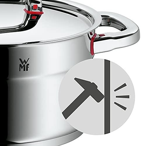 WMF WMF Pot Set 4-Piece Premium One Inside Scale Steam Vent Made in Germany Cool+ Technology Metal Lid Cromargan Stainless Steel Polished Suitable for Induction Hobs Dishwasher-Safe