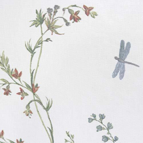 MAYTEX Maytex Dragonfly Garden Semi Sheer Fabric Shower Curtain, 70 x 72 Inches, Multi