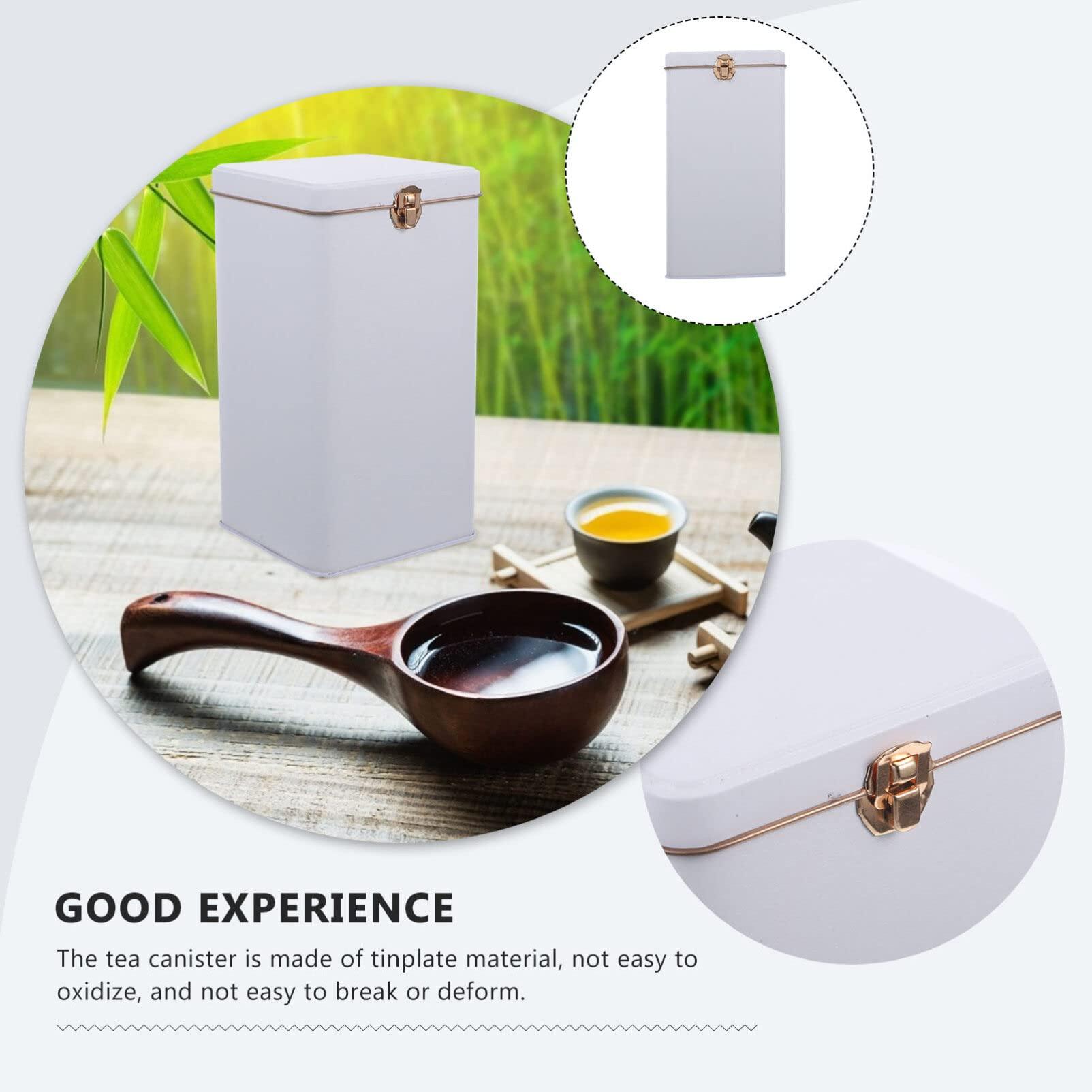 Zerodeko Tea Tea Storage Containers Tea Container Canister with Airtight Lids Tea Bag Storage Jar Food Storage Container Food Storage Jar Tea Tin Canister Tea Storage Canister