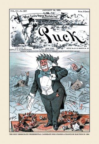 TOPofART Waterhouse (Penelope and the Suitors, 1912) Canvas Art Print Reproduction (11.1x16.1 in) (28x41 cm)