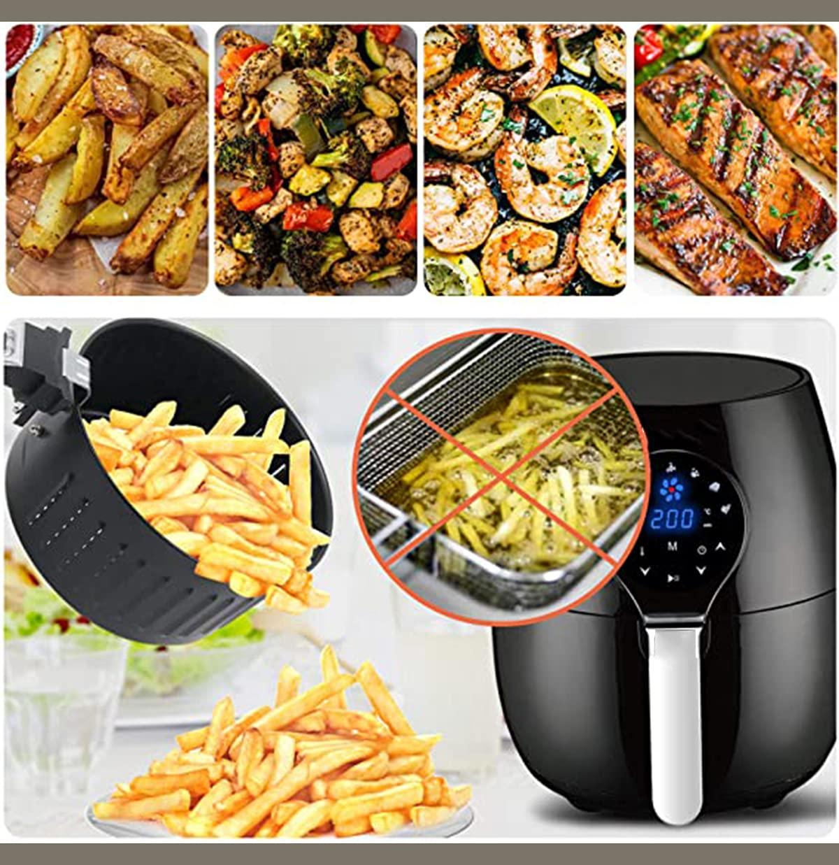 JMSL JMSL Air Fryer-Household Multifunctional 2.5L-8L-Electric Fryer-Intelligent Oil-Free Smoke-Free Electric-Oven Rapid Air Circulation,3.5L Red