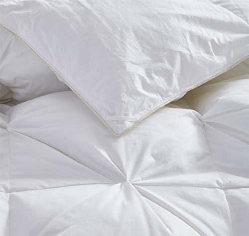 Egyptian Bedding Luxurious Heavy Goose Down Comforter Duvet Insert, Classic Pinch Pleat Style, 70 oz. Fill Weight, 1200 Thread Count 100% Egyptian Cotton Shell (California King)