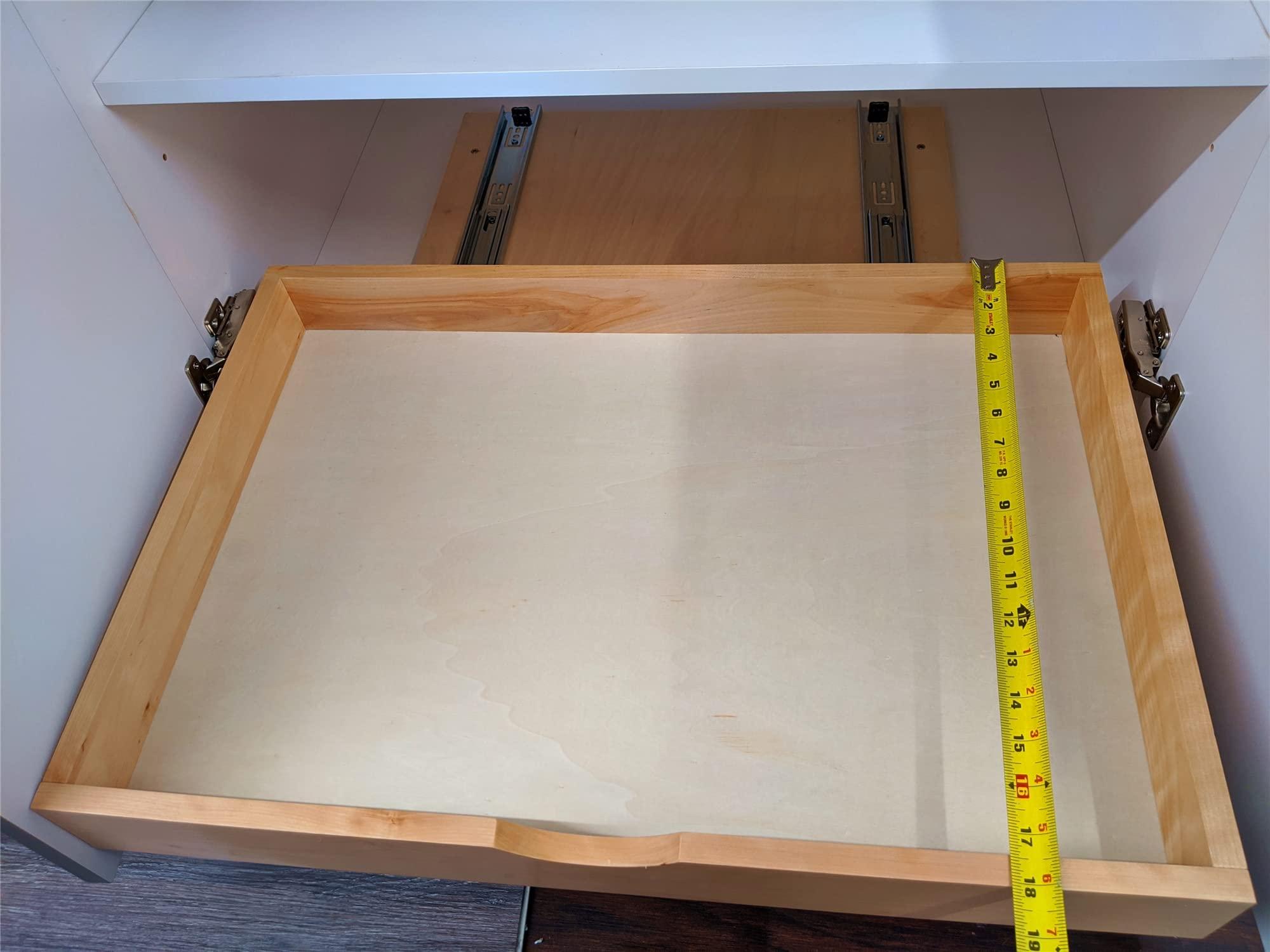 ELYSIAN 26\'\' Under Sink Organizers Storage Dovetail Drawer Rollout Drawer Wood Tray Kitchen Organizer Cabinet Slide Out Shelve Pull-Out Shelf Organization Assembled w/Sliders (26\'\' Width/one Drawer)