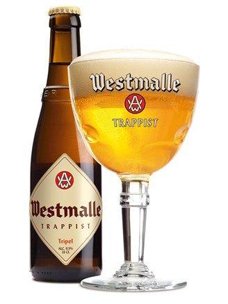Westmalle Westmalle Trappist Official Beer Glasses 33CL Perfect for Drinking Double. Triple (Set of 2)