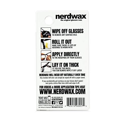 Nerdwax Nerdwax Glasses Wax - Single | Stop Sliding Glasses | Anti-Slip Eyewear Retainer | As Seen on Shark Tank