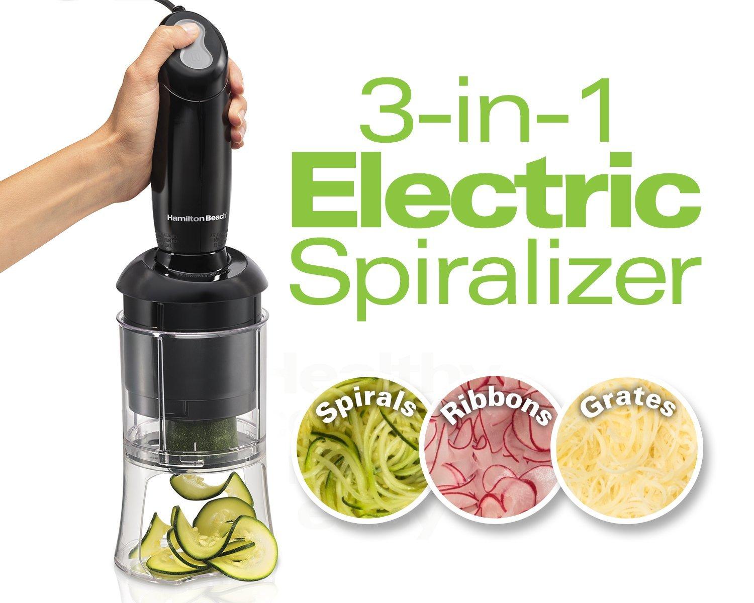 Hamilton Beach Hamilton Beach Spiralizer, 2 Speed Motorized Vegetable Slicer (59998)