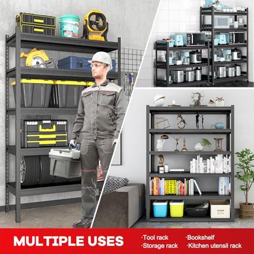 IEHFDCA IEHFDCA Garage Shelving,Heavy Duty Storage Shelves,19.7" W-59 W Heavy Duty Garage Shelving Unit, Industrial Rack,Used for Storing Items in Warehouses, garages, etc.