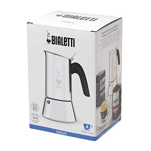 Bialetti Bialetti Venus Induction 4 Cup Espresso Coffee Maker, Stainless Steel, Pack of 1