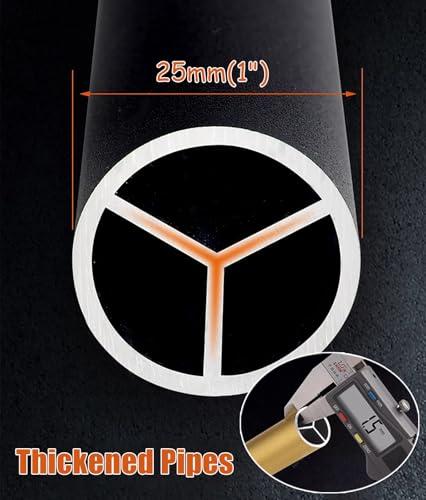 Oracra Closet Rod Champagne Gold Closet Rods and Brackets, Heavy Duty Hanging Clothes Rack, 17 18 24 29 30 32 36 48 50 Inch Removable Clothing Valet Pole Bar,(Champagne,35cm(13 3/4"))