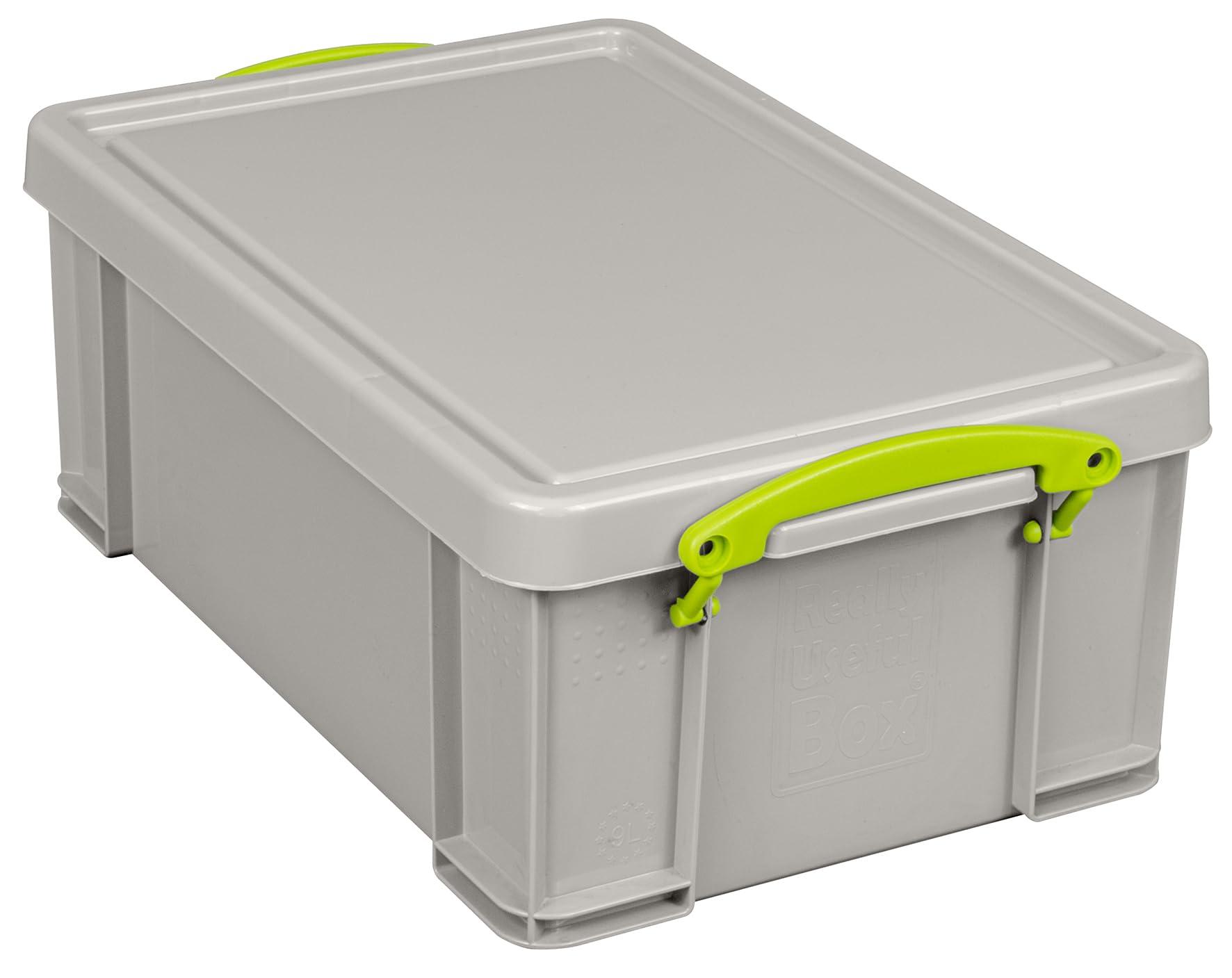 Really Useful Box Really Useful Box Plastic Storage 9 Litre Recycled Dove Grey