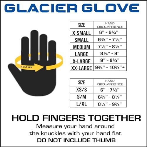 Glacier Glove Glacier Glove Unisex Alaska River Fingerless Lightweight Breathable Non-Slip Grip Fishing Gloves with Elasticized Cuffs | for Outdoors, Fly Fishing, Paddling, Hiking, Black, Large