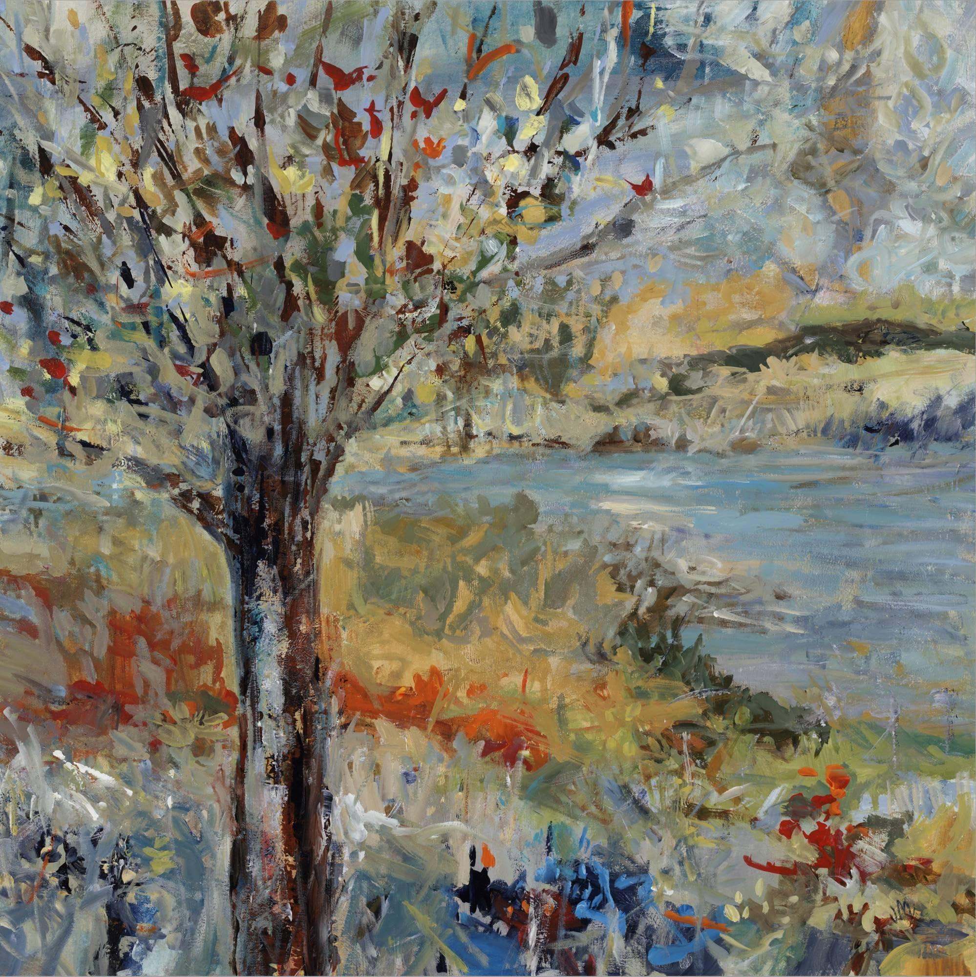 ART.COM ART.COM Canvas Wall Art Prints Private Creek by Jodi Maas, Scenic Decor, 16\" x 16\"