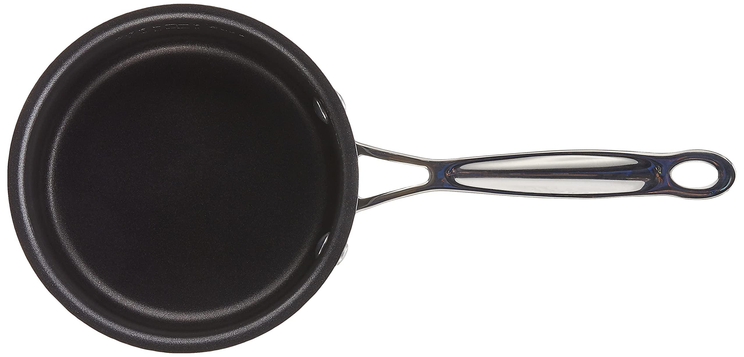 Cuisinart Cuisinart 619-14 Chef\'s Classic 1-Quart Nonstick-Hard-Anodized, Saucepan w/Cover & 719-14 1-Quart Chef\'s-Classic-Stainless-Cookware-Collection, Saucepan w/Cover