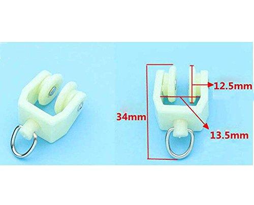 Koala Superstore Koala Superstore 30 Pieces Window Curtain Track Rail Rollers Curtain Accessory (E2)