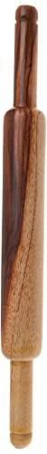 Tabakh Tabakh Manual Wooden Roti Chapati Flatbread Tortilla Presser Maker with Rolling Pin, 10-Inch