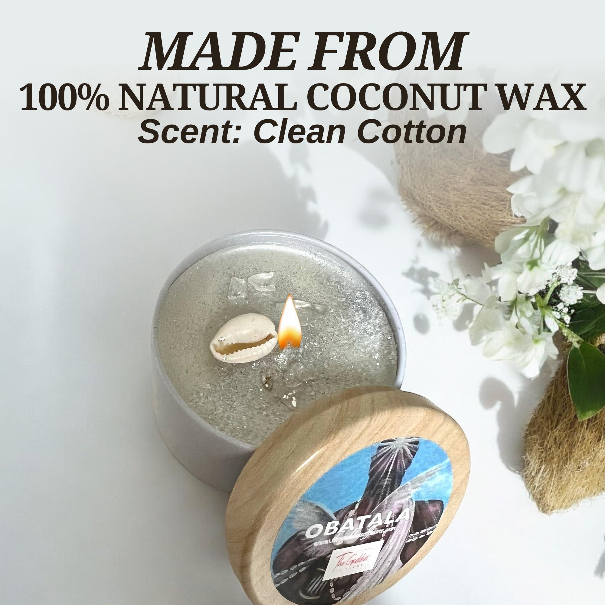 The Goddess of Flame Obatala Spiritual Offering Candle (Small 4oz)