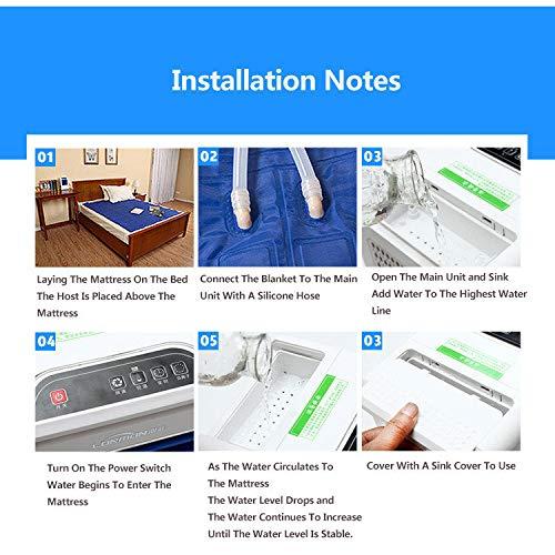 APENCHREN APENCHREN Cooling Water Mattress, Cooler Pad, Ice Mattress, Cooling Bed Conditioning System - for Home, Dorm Room, Apartment and Hostel, Cool in Summer,160x70cm