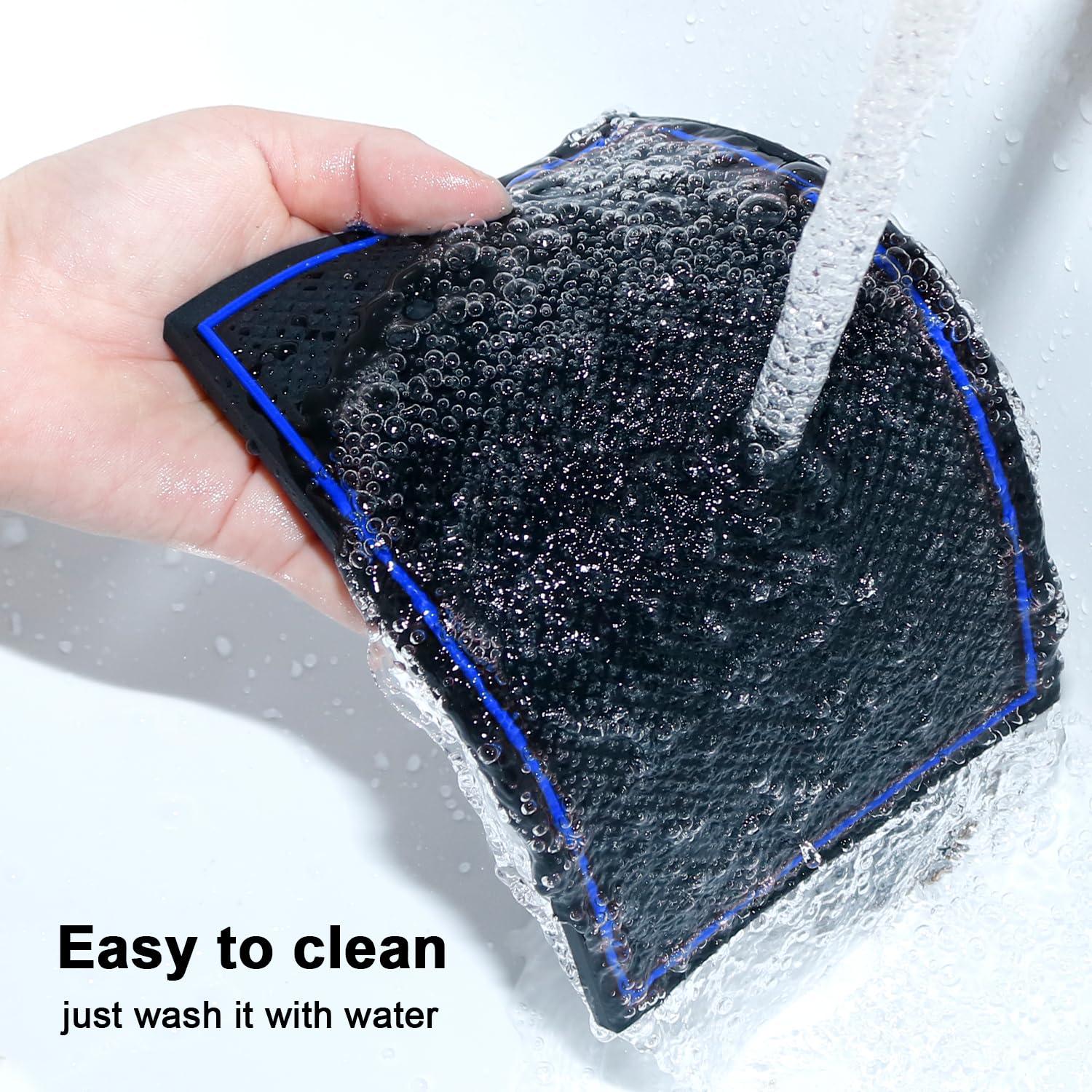 KENTUTO KENTUTO for Nissan Sentra Accessories 2025 2024 2023 2022 2021 2020 Custom Cup Holder Insert Liners Center Console Liners Interior Door Pockets Rubber Pad Mat Kit (Blue Trim)