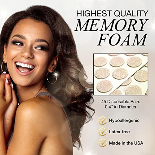 BlingGuard BlingGuard BlingDots Earring Support & Stabilizer - 90 Dots/45 Pairs - Drooping Earring Disc Ear Lobe Back Support, Lifts Large & Heavy Earrings