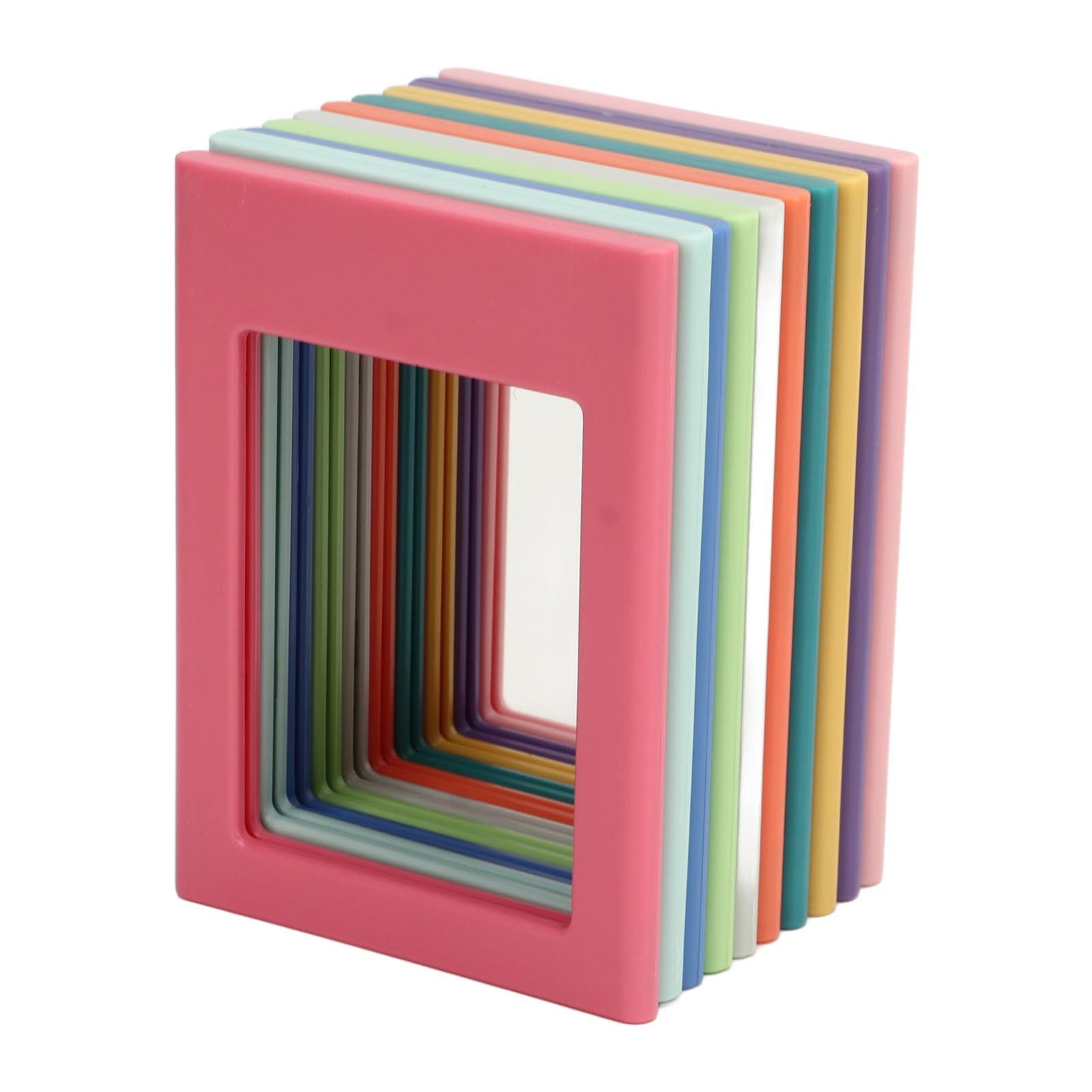 Dpofirs 10Pcs 3 Inch Refrigerator Magnets Picture Frames, Inner 2.4x1.8in Magnetic Photo Frame for File Cabinets Storage Cabinets Dishwashers